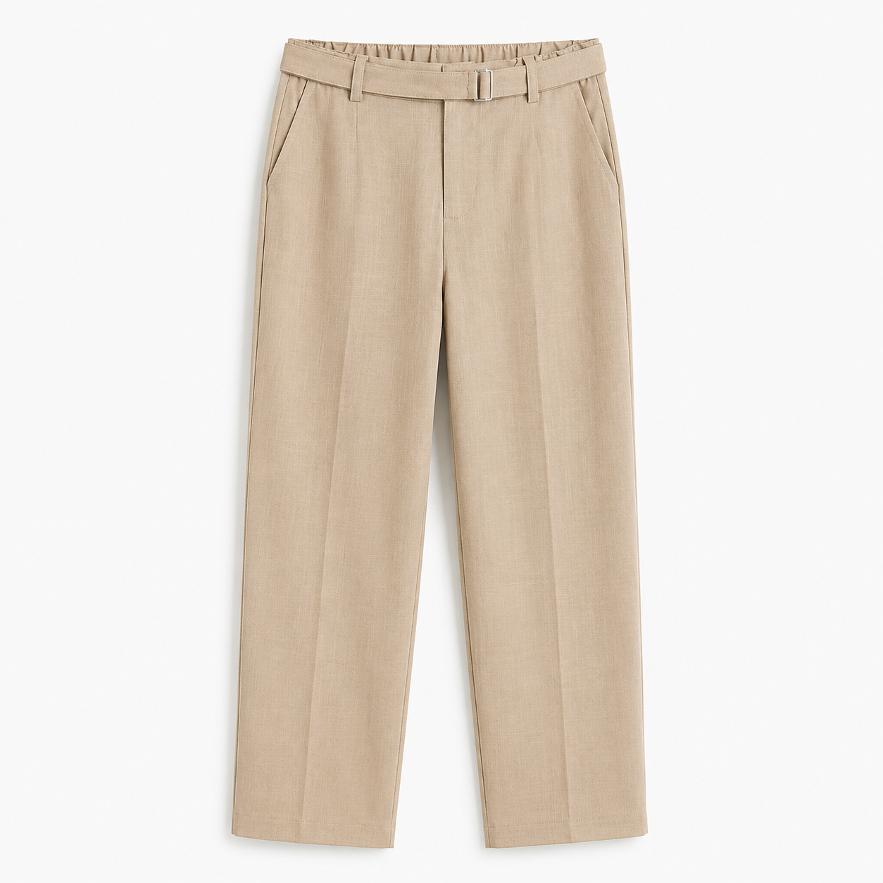 Pantalon Homme en Lin d'export Blanc