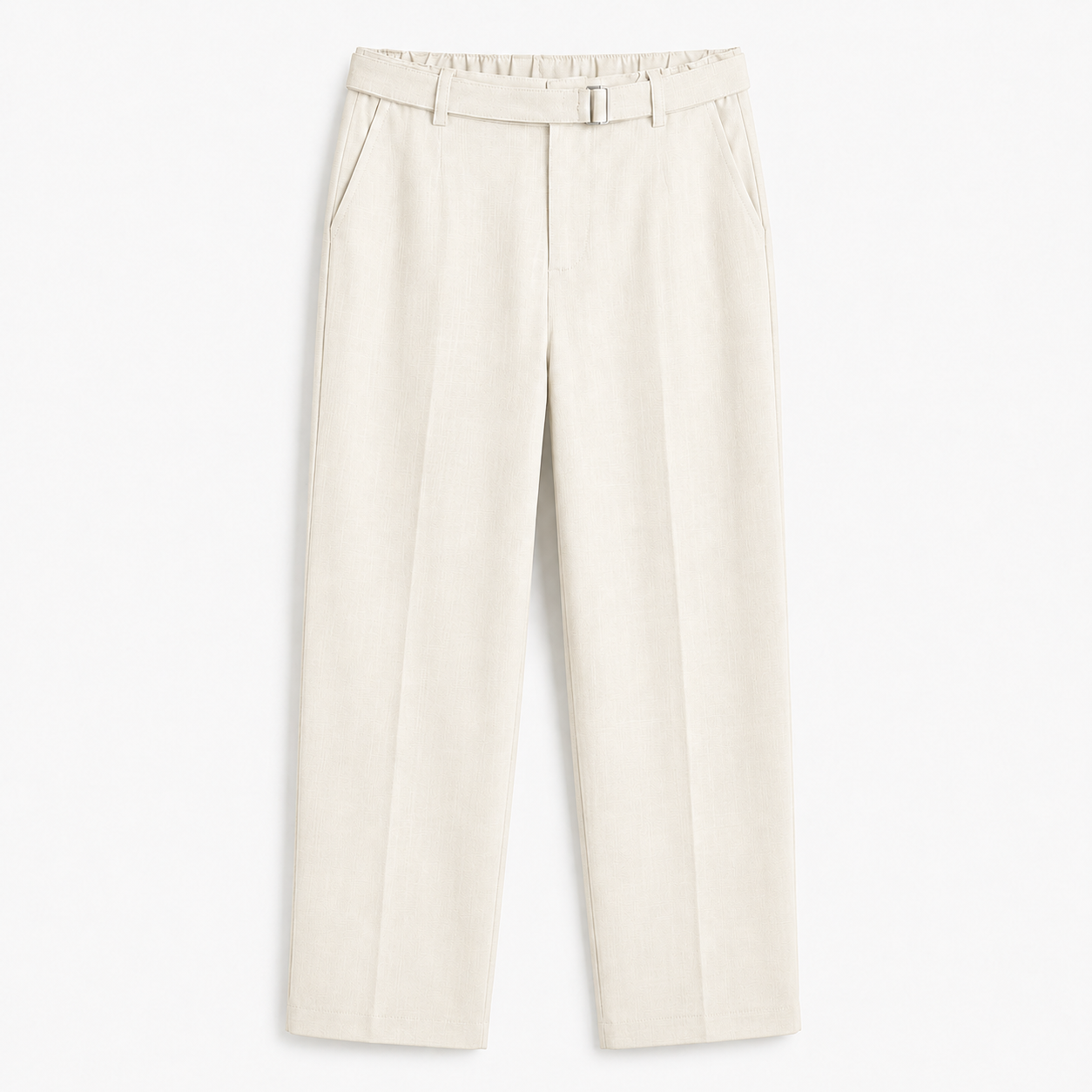 Pantalon Homme en Lin d'export Blanc